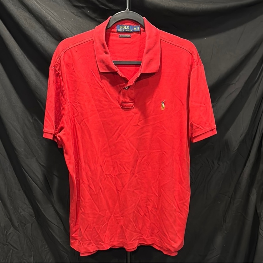Ralph Lauren Men's Vibrant Red Polo Shirt